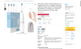 Cepillo Eléctrico Marchpower 2-en-1 por $299 | Oferta Amazon