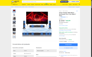Barra de Sonido Home Theater 100w por $696 | Mercado Libre