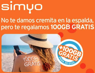 Gratis 100GB para tu linea móvil Simyo