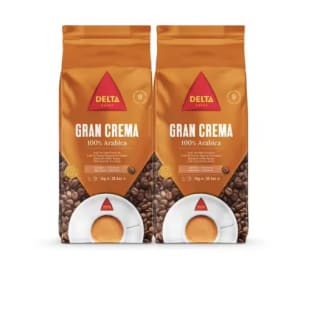 2 Delta de 1KG Cafés Gran Crema En Grano por 25,22€
