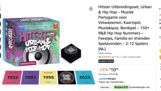 Hitster Urban & Hip-Hop Uitbreiding voor €10 bij Amazon