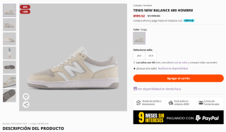 Tenis New Balance 480 por $960 | Descuento DPStreet