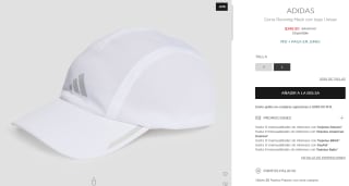 Gorra Running Mesh con Logo Adidas Talla L por $250 | El Palacio de Hierro