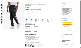 Pantalones Adidas Tiro Elástico M/G por $528 | Amazon