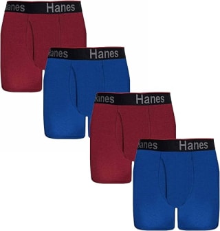 Hanes Bóxers Total-Support 4 Piezas por $280 | Amazon