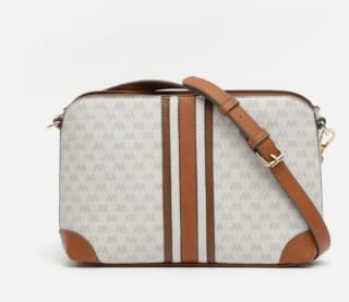 Bolso bandolera pequeño con estampado monogram por 22€