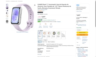 Smartwatch Huawei Band 11 1.62" por $549 | Amazon