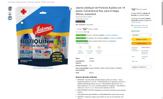 Botiquín de Primeros Auxilios Jaloma 14 Piezas por $56 | Oferta Amazon