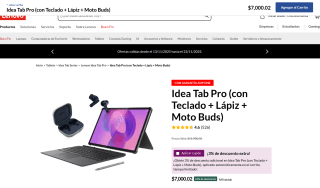 Lenovo Idea Tab Pro 256GB (con Teclado + Lápiz + Moto Buds) por $5,796