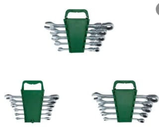 Juego de llaves mixtas con carraca, varias combinaciones por 9.99€