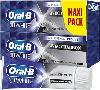 Dentifrice Charbon Oral-B 3D White à 3,49€