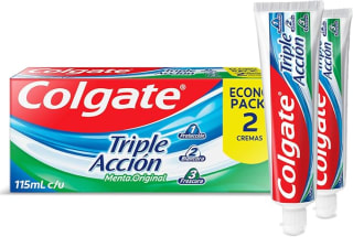 Pasta Dental Colgate Triple Acción 2x115ml por $28 | Oferta Amazon