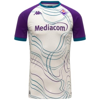 Camiseta de fútbol ACF Fiorentina blanca para hombre en tejido texturizado por 14.90€