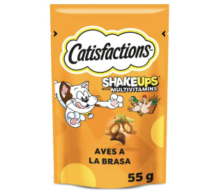 6 bolsas de 55g Snacks Catisfactions Aves a la Brasa por 4,59€