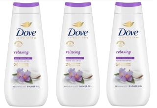 3 Botes de Dove Advanced Care Gel de Ducha Relajante Jazmín, Leche Coco 400ml a 7.26€