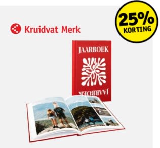 25% korting op alle Kruidvat Merk fotoboeken