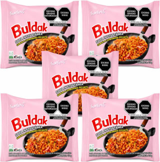 Samyang Buldak Ramen Picante Carbonara 5 Pack por $155 en Amazon