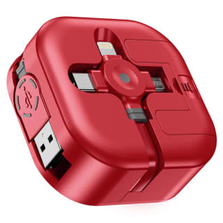 ASICEN USB múltiple 4 en 1 (retráctil, 1,2 m) por 3,64€ en Amazon