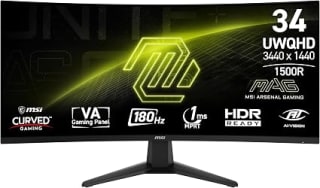 MSI MAG 346CQ 34" por $4,685.23 en Amazon