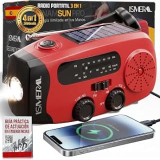 ISMERAL Radio portátil 2000 mAh por 9,99€ en Amazon