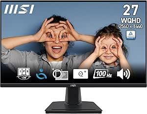 Écran PC 27" MSI Pro MP275Q WQHD - 2560 x 1440, dalle IPS, 100 Hz à 99,99€