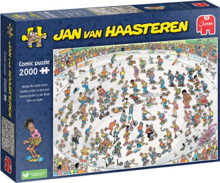 Jan van Haasteren Skateboarden in de bowl - Puzzel 2000 stukjes voor €22,48 bij Bol