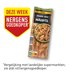 TRADER JOE'S Walnoten (500 g) voor €3,99 bij Aldi