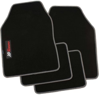 PETEX Alfombrillas universales de Carbono para Coche, 4 piezas por 11,97€ en Amazon