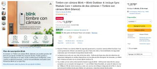 Timbre Blink + Cámaras por $1,079 | Oferta Amazon