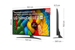 LG 50NANO81A6A 50" (127 cm) por 249€ en Carrefour