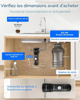 Waterdrop 10UA filtre à eau sous évier à 69,99€ chez Amazon