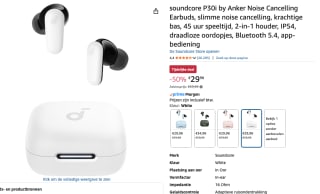 soundcore by Anker P30i Draadloze Oordopjes voor €29,98 bij Amazon