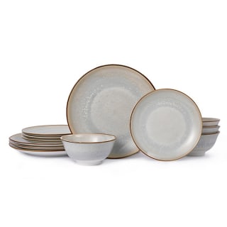 Mikasa Patterned Nordic Grey Porcelain 12 piece Dinner set for £19 at B&Q