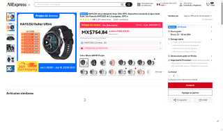 Smartwatch HAYLOU Solar Ultra por $614 | AliExpress