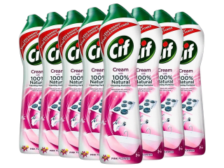 Cif Cream Schuurmiddel Pink Flower (8 x 500 ml) voor €9,95 bij iBOOD