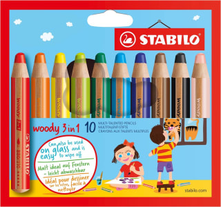 STABILO 880 woody 3-in-1 etui (10 stuks) voor €26,99 bij Bol