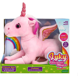 Luky unicornio Rosa con 3 cuentos, luces arcoíris y sonidos por 5.99€