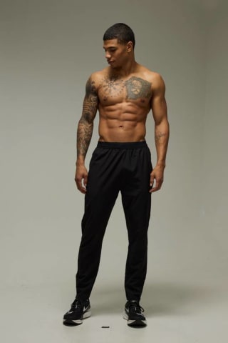 boohooMAN Man Active Running Perforated Tapered Jogger for £1 at BoohooMAN