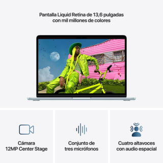 MacBook Air 13 M5 24GB 1TB Azul cielo por 1.526,90€ en ShopDutyFree