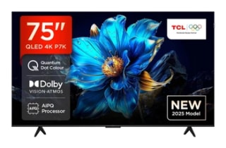 TCL 75P7K-UK 75 inch QLED 4K Ultra HD HDR Smart TV - (VIP Club member price - Free