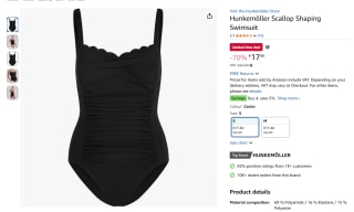Hunkemöller Scallop Shaping Swimsuit voor €17,40 bij Amazon