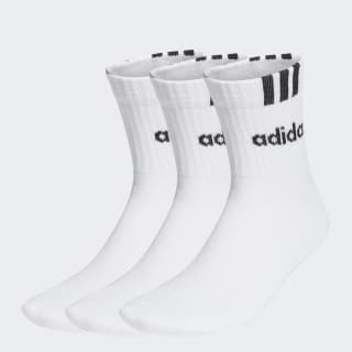 adidas 3-Stripes Linear Half-Crew (paquete 3) por 6,49€ en Amazon