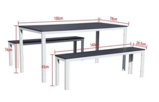Juego Terraza 3 Piezas Blanco - Gris Mainstays $50.000 solo en Mundo Lider, Chile