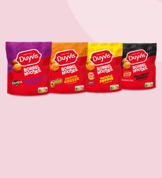 Duyvis Borrelnootjes 1+1 gratis bij Scoupy