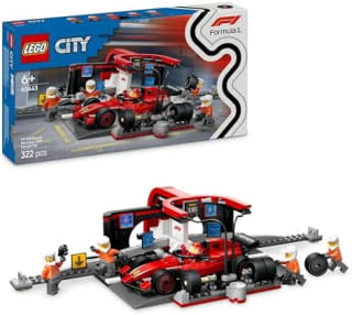 LEGO City F1 pitstop en pitcrew met Ferrari auto voor €20,49 bij Amazon