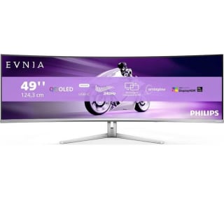 PHILIPS Evnia 49" Wide Quad HD Curved QD‑OLED gaming monitor for £601 at Currys