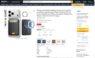 Cartera MagSafe ESR Negro por $263 | Amazon