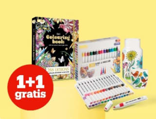 1+1 gratis op knutselspullen bij Bol.