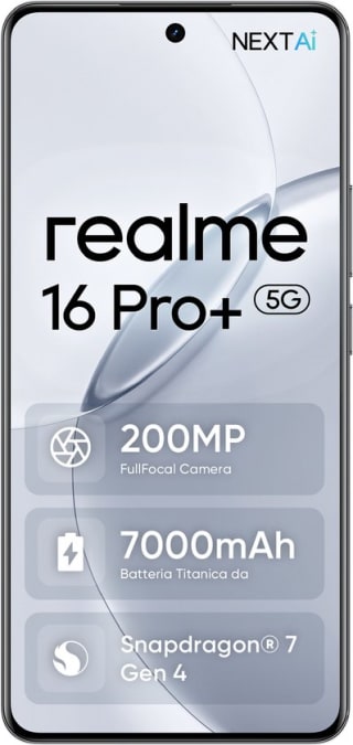 Realme 16 Pro+ 5G (8 GB, 256 GB) voor €334,13 dmv code bij AliExpress