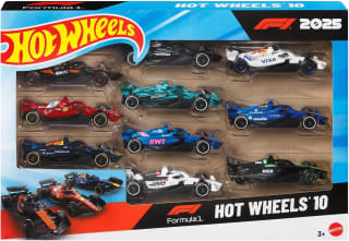 Hot Wheels Formula 1 2025 10-Pack for £10.99 at Amazon
